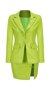 LONG SLEEVES V NECK TWO PIECE SET